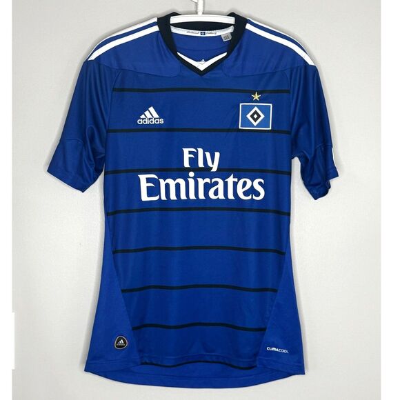 Adidas HSV Hamburg SV Soccer Jersey Blue Fly Emirates Climacool S - Picture 2 of 8